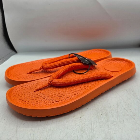 Allbirds Sugar Zeffer Mens 13 Orange Open Toe Slip On Sandals Summer Beach Walk - Picture 4 of 11